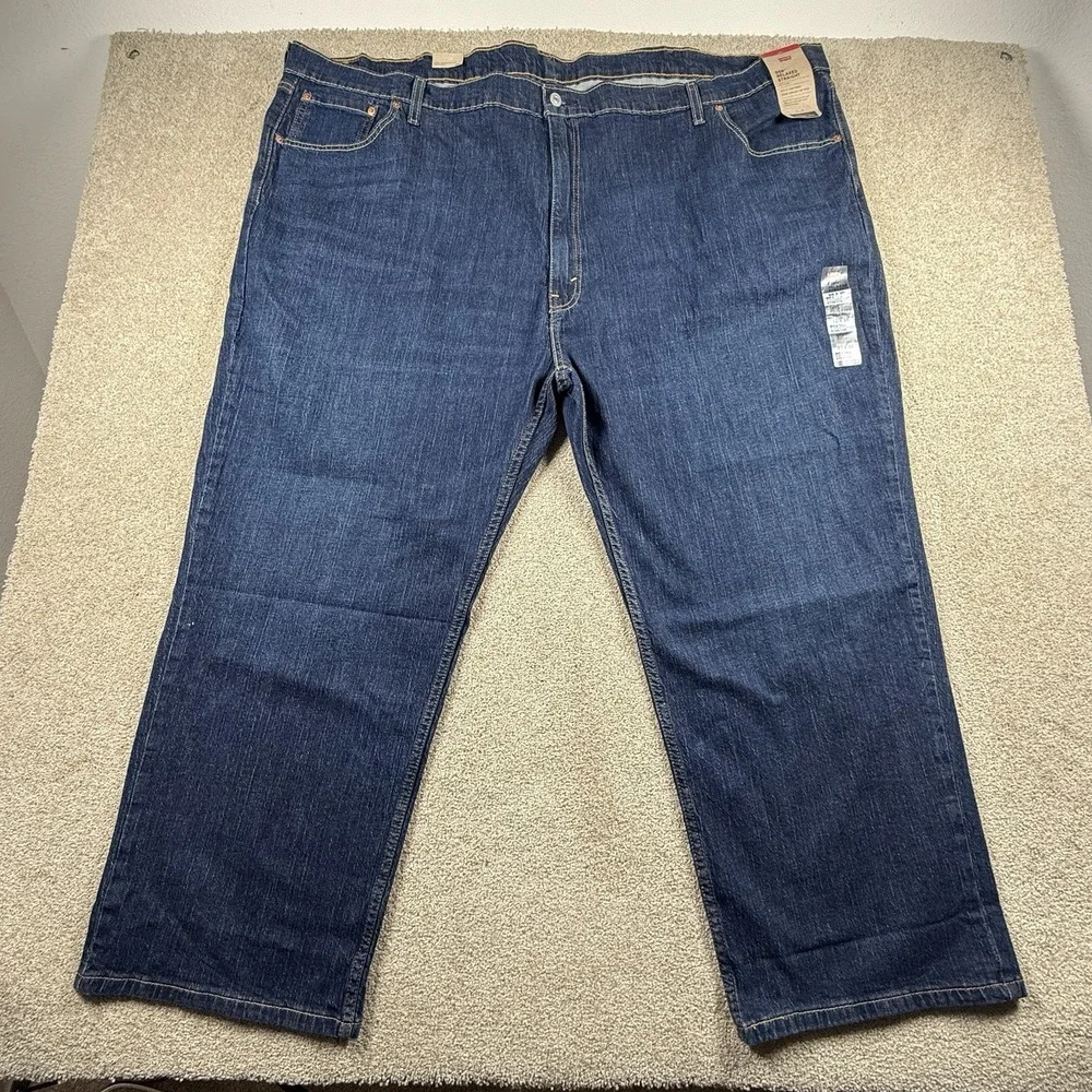 Levi's 559 58x30 Relaxed Straight Fit Jeans Blue Big & Tall Dark‎ Wash NWT
